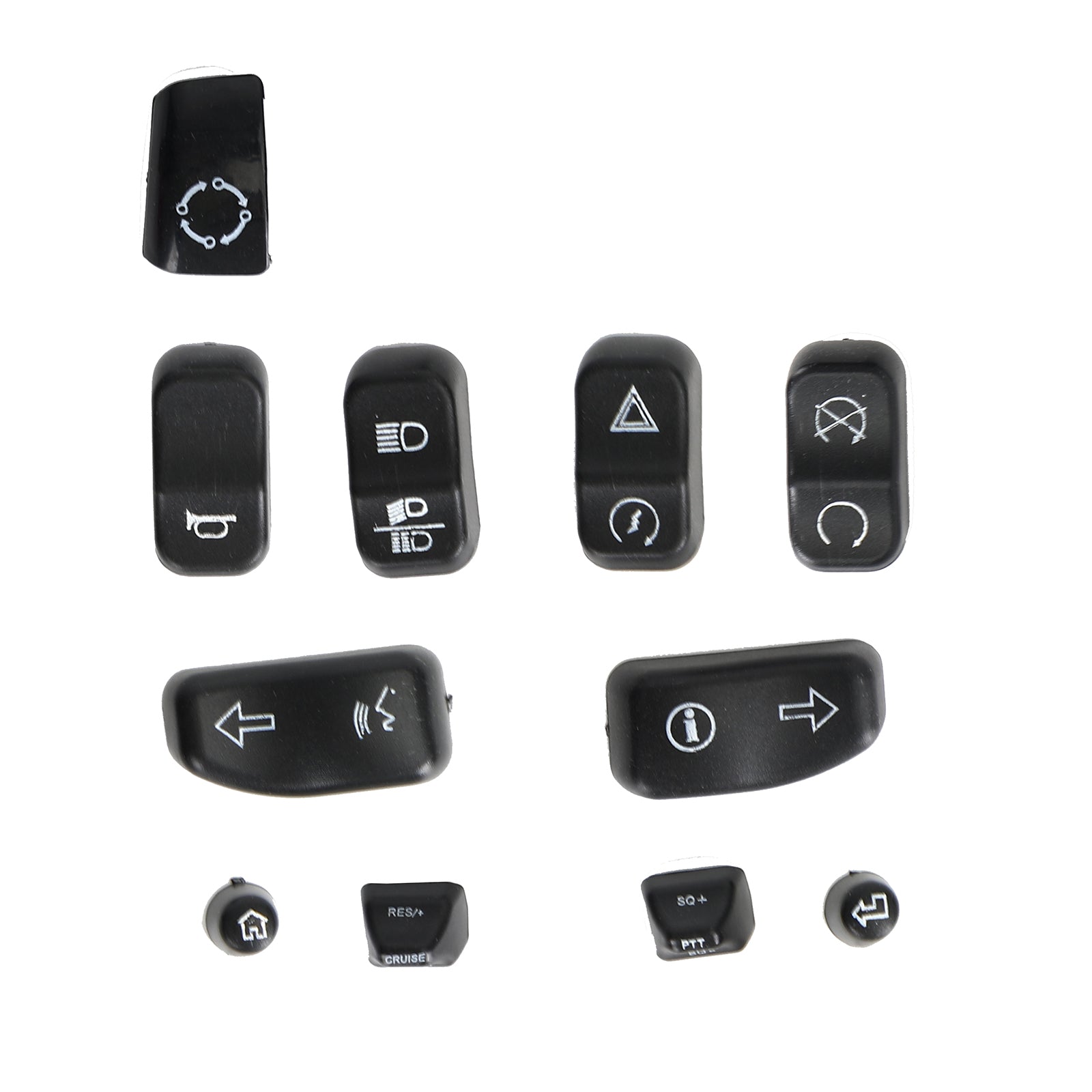 Glide Road King Models 2014-2019 11Pcs Hand Control Switch Button Covers