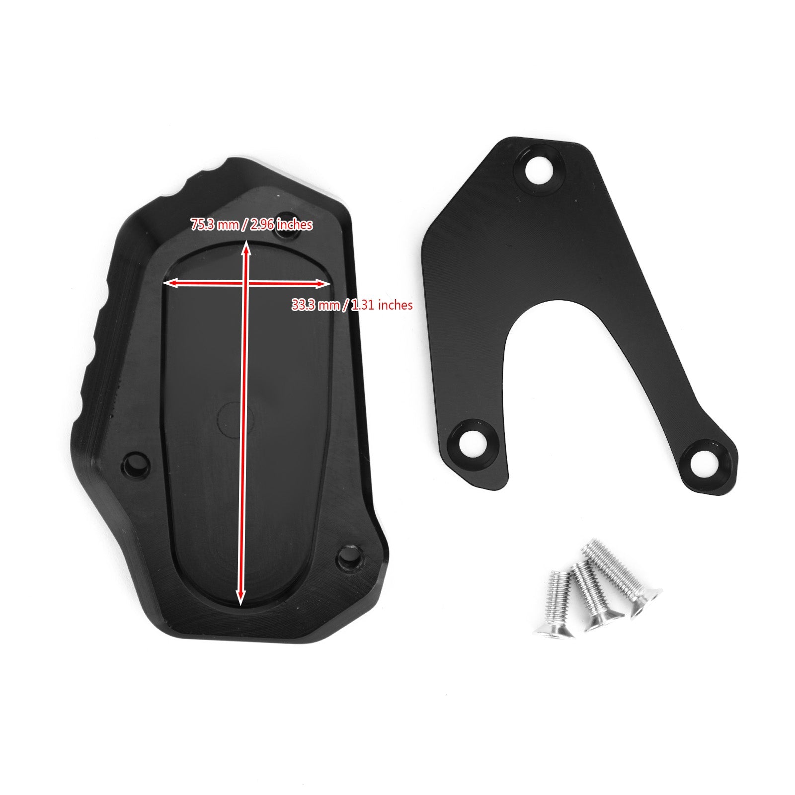 Motorcycle Kickstand Enlarge Plate Pad fit for Suzuki V-Strom 1050A/XT 2020 Generic