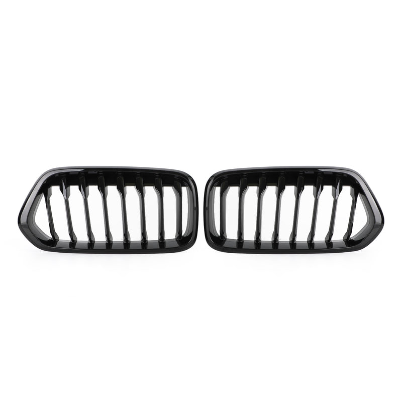 2018-2023 BMW X2 Series F39 Gloss Black Front Bumper Grille Grill 51712455246 51712455247 Generic