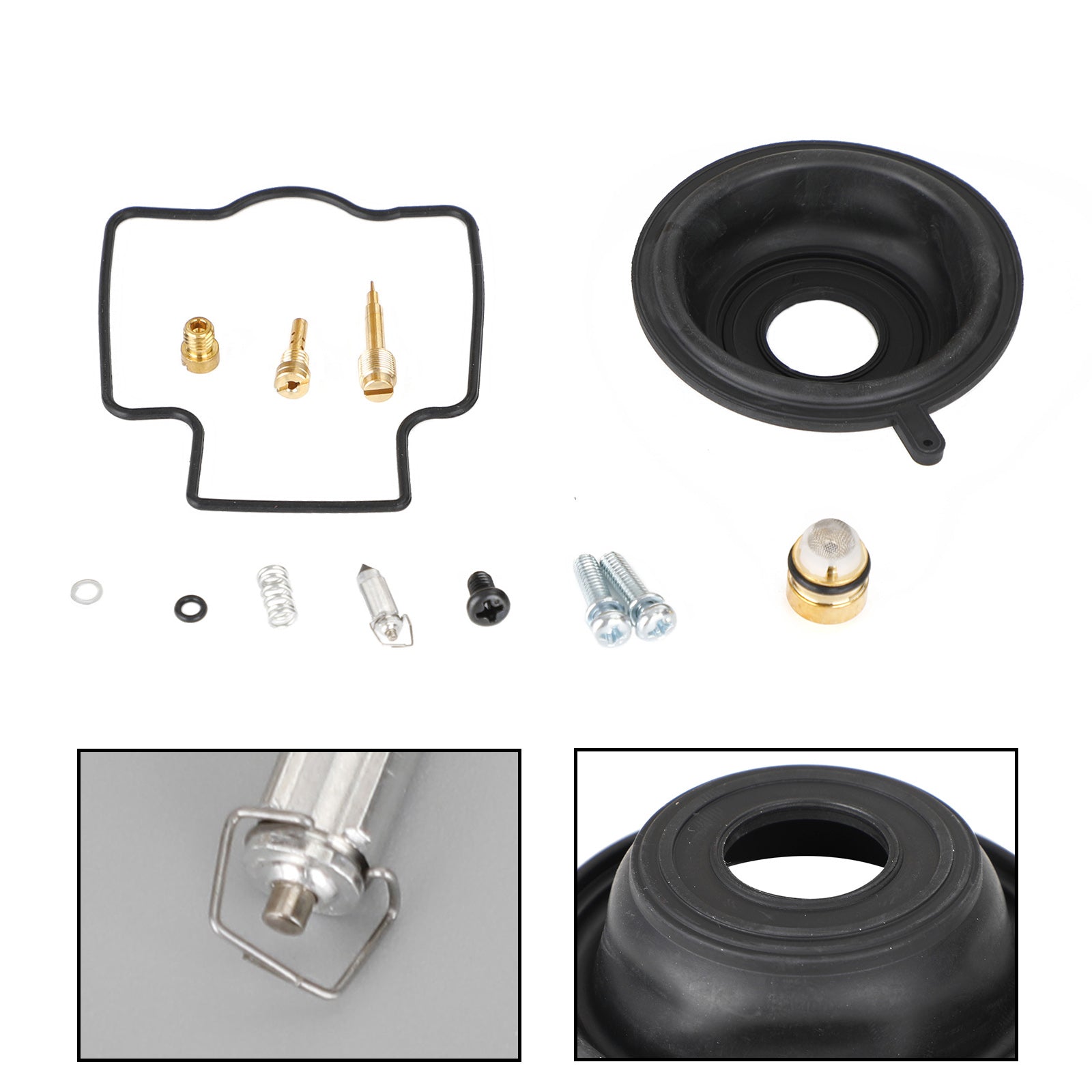 Carburetor Rebuild Kit fit for Kawasaki ZXR250 1991-1995 ZX250 ZXR250R 1989-1991 Generic