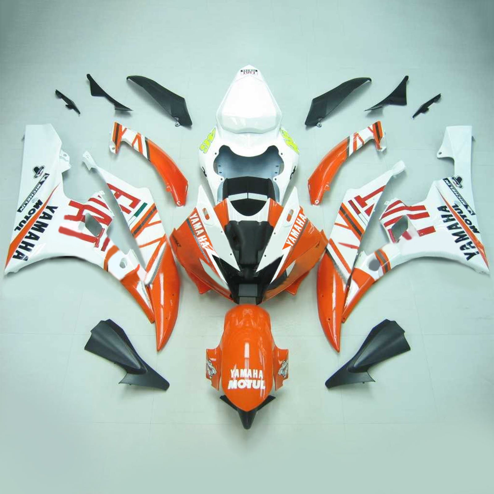 2006-2007 Yamaha YZF 600 R6 Amotopart Injection Fairing Kit Bodywork Plastic ABS #113