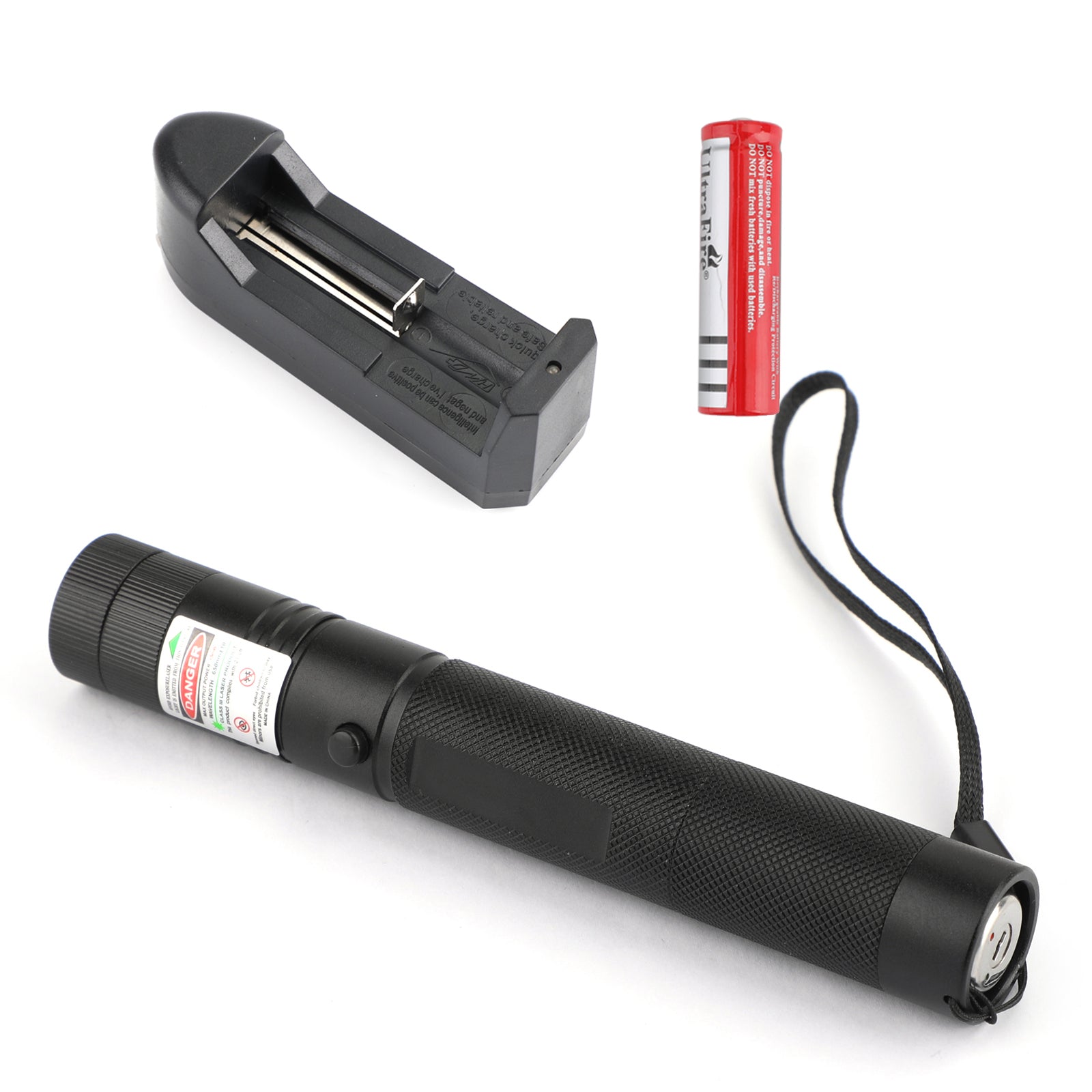 18650 Rechargeable Battery 500Mile 532nm 303 Green Laser Pointer Visible Beam Light Lazer Pen