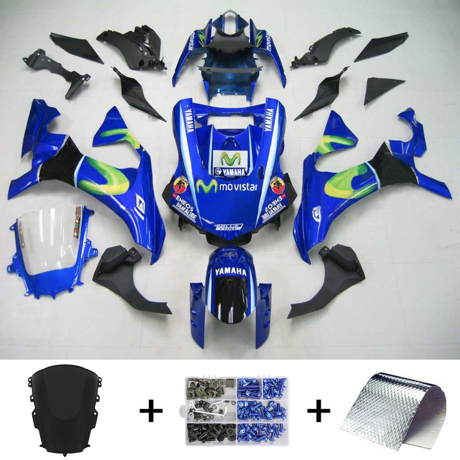 2020-2024 Yamaha YZF R1 Amotopart Kit de carénage d'injection carrosserie plastique ABS #101