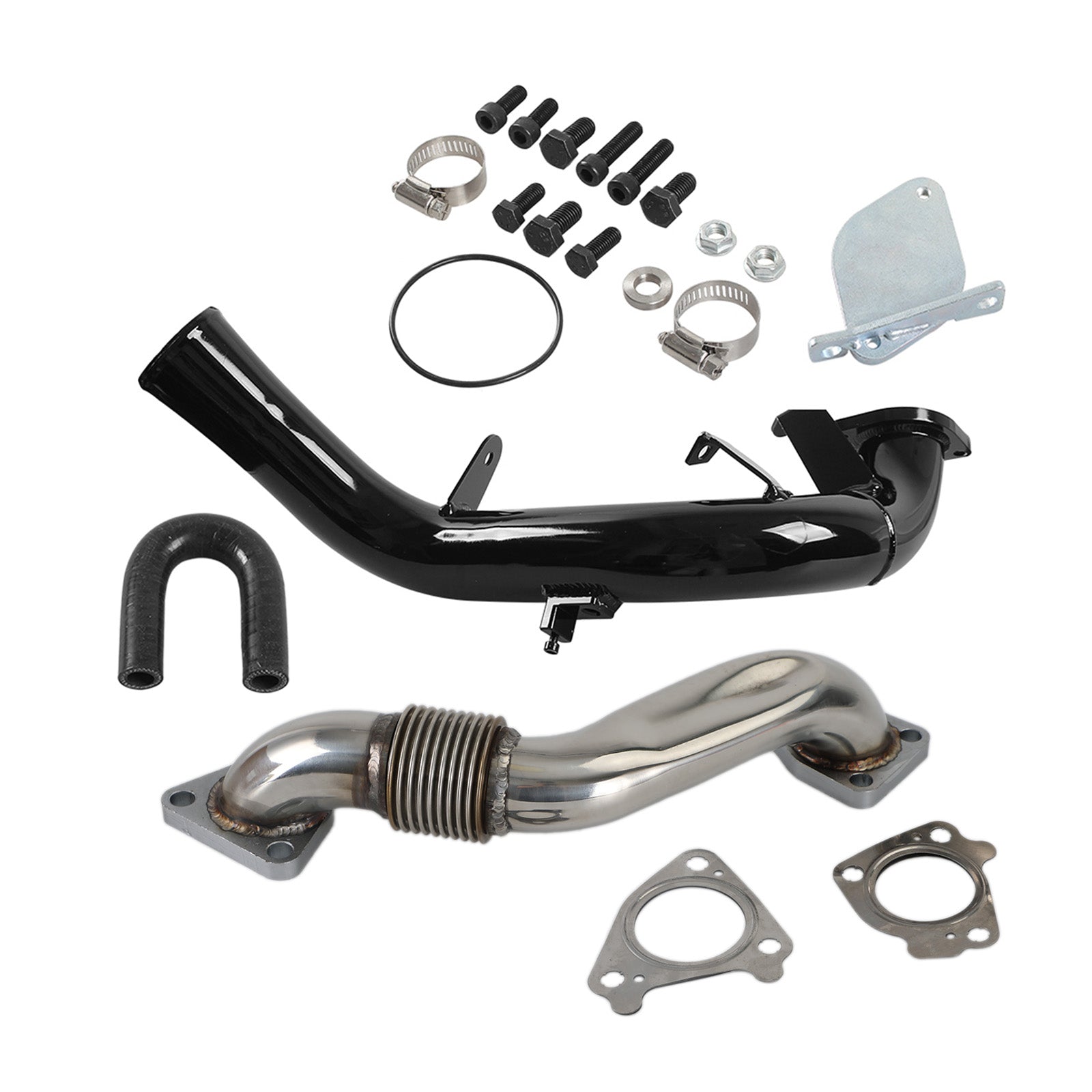 2007.5-2010 Chevrolet GMC 2500 3500 LMM 6.6L Duramax EGR Delete Kit & Passenger Up-Pipe & Intake Tube