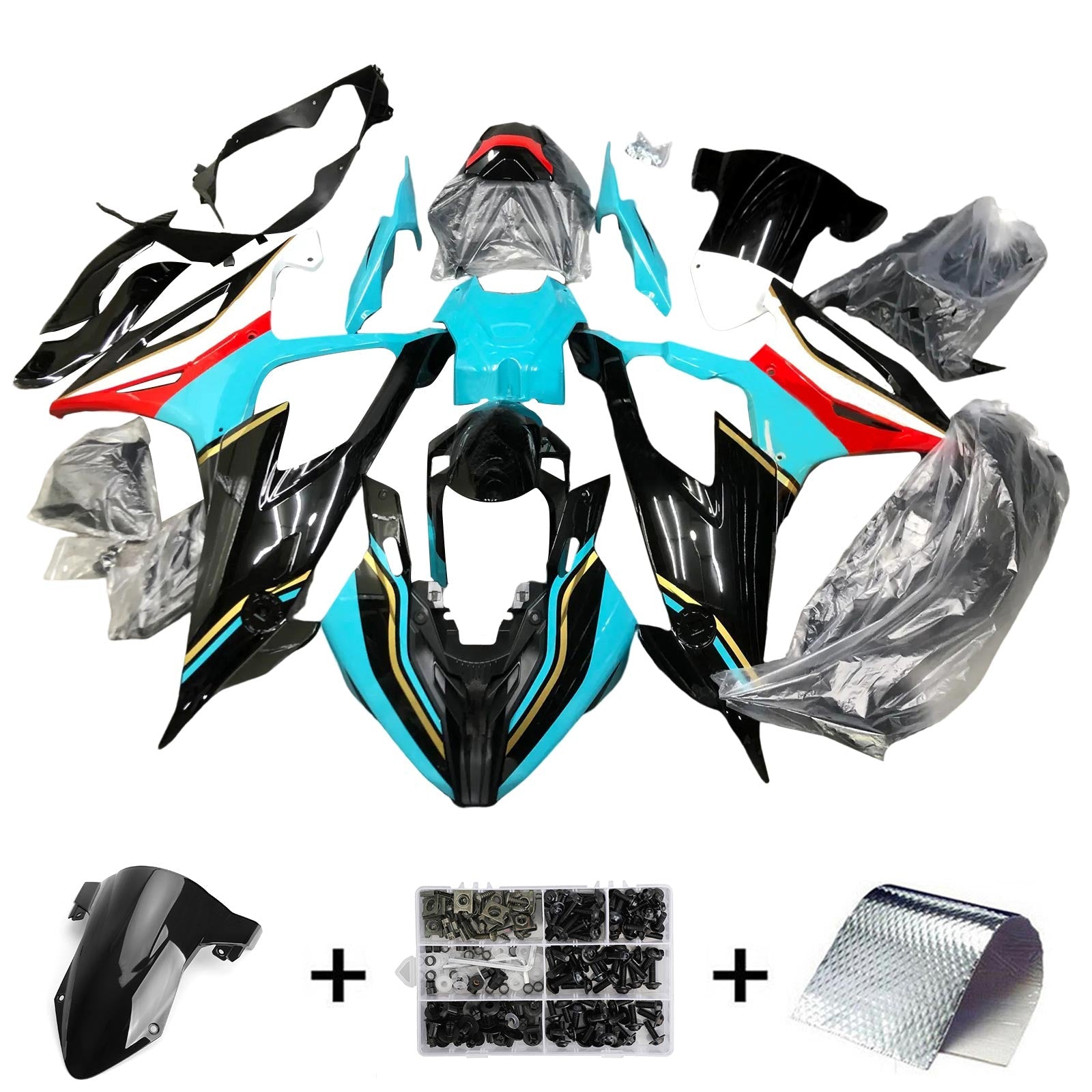 2019-2022 BMW M1000RR S1000RR Fairing Kit Karosseri Plast ABS