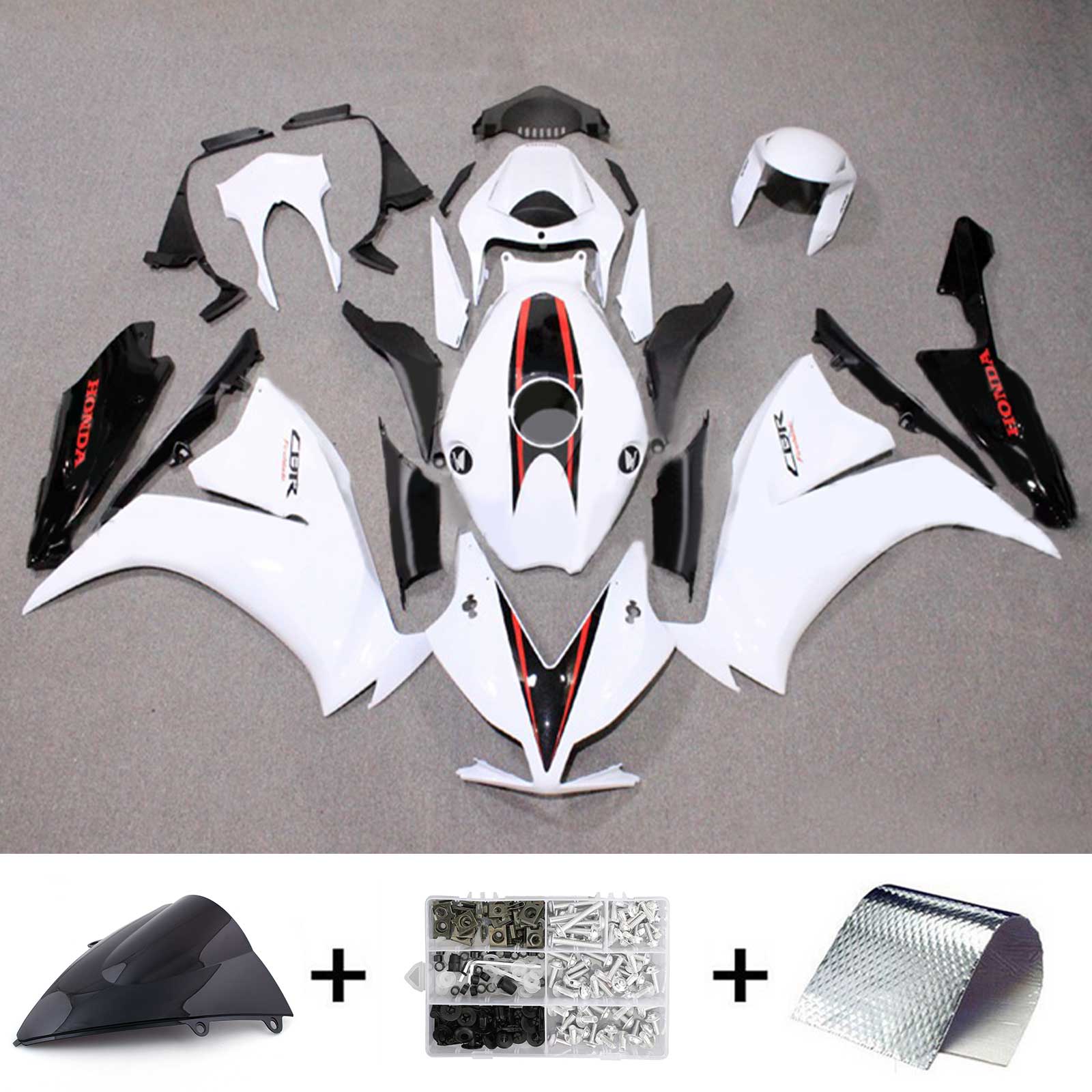 Kit de carénage d'injection Honda CBR1000RR 2012-2016, carrosserie en plastique ABS #161