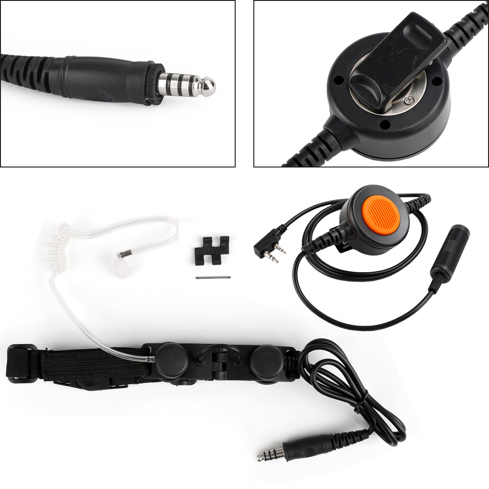 Z-Tactical Keelmicrofoon Verstelbare Headset Voor Kenwood TK-208 TK-220 TK-240 TK-248