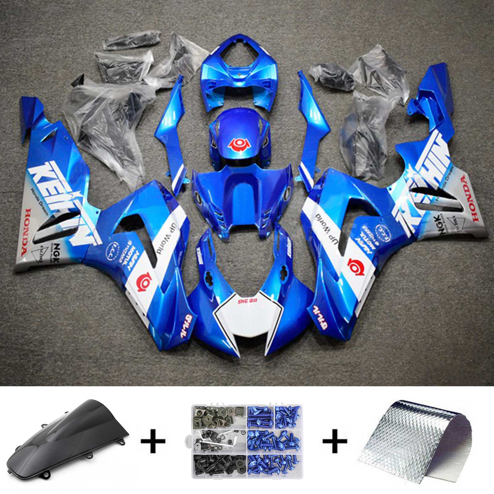 Kit de carénage d'injection Honda CBR1000RR-R 2020-2023, carrosserie en plastique ABS #123