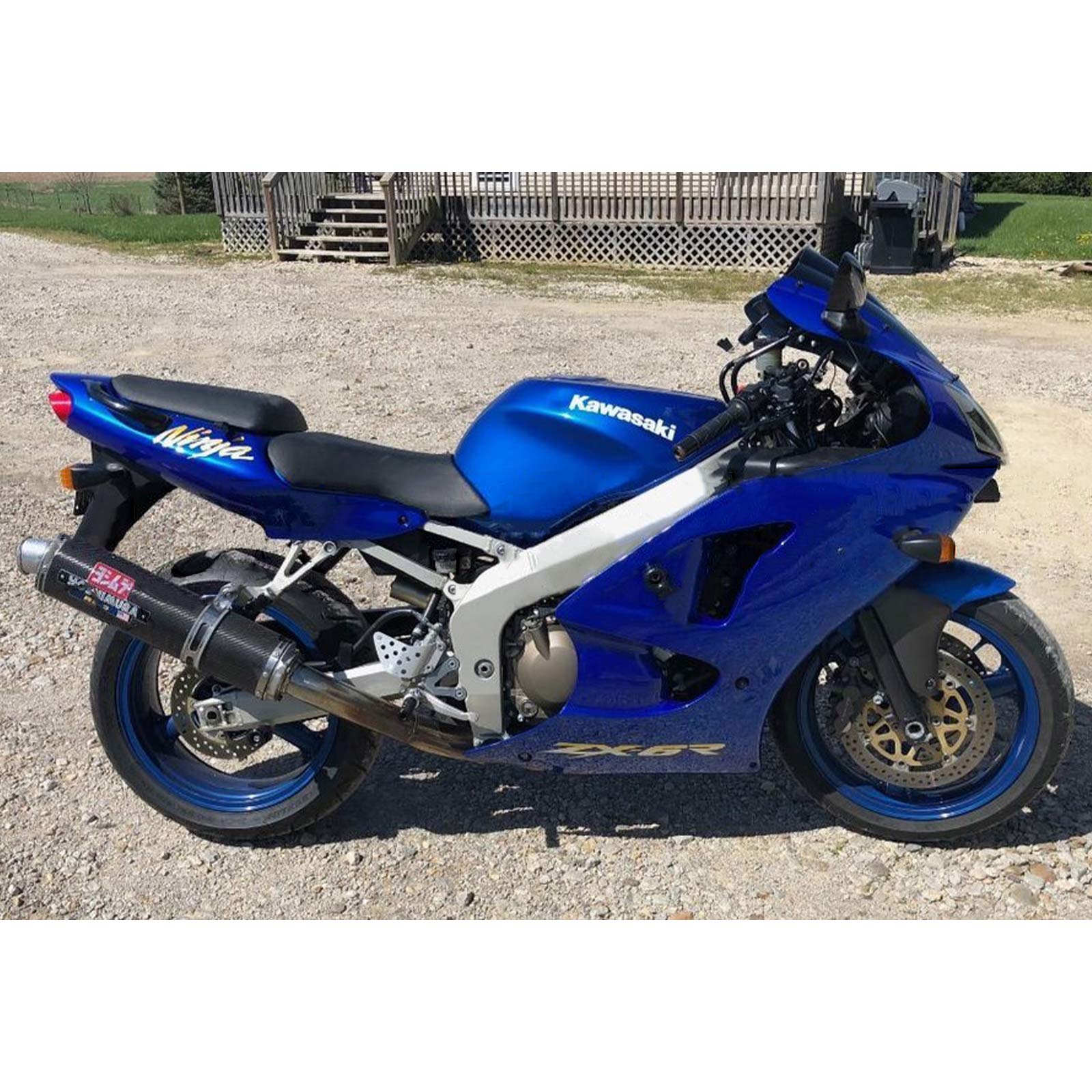 2000-2002 Kawasaki Zx6R kuip helderblauwe set