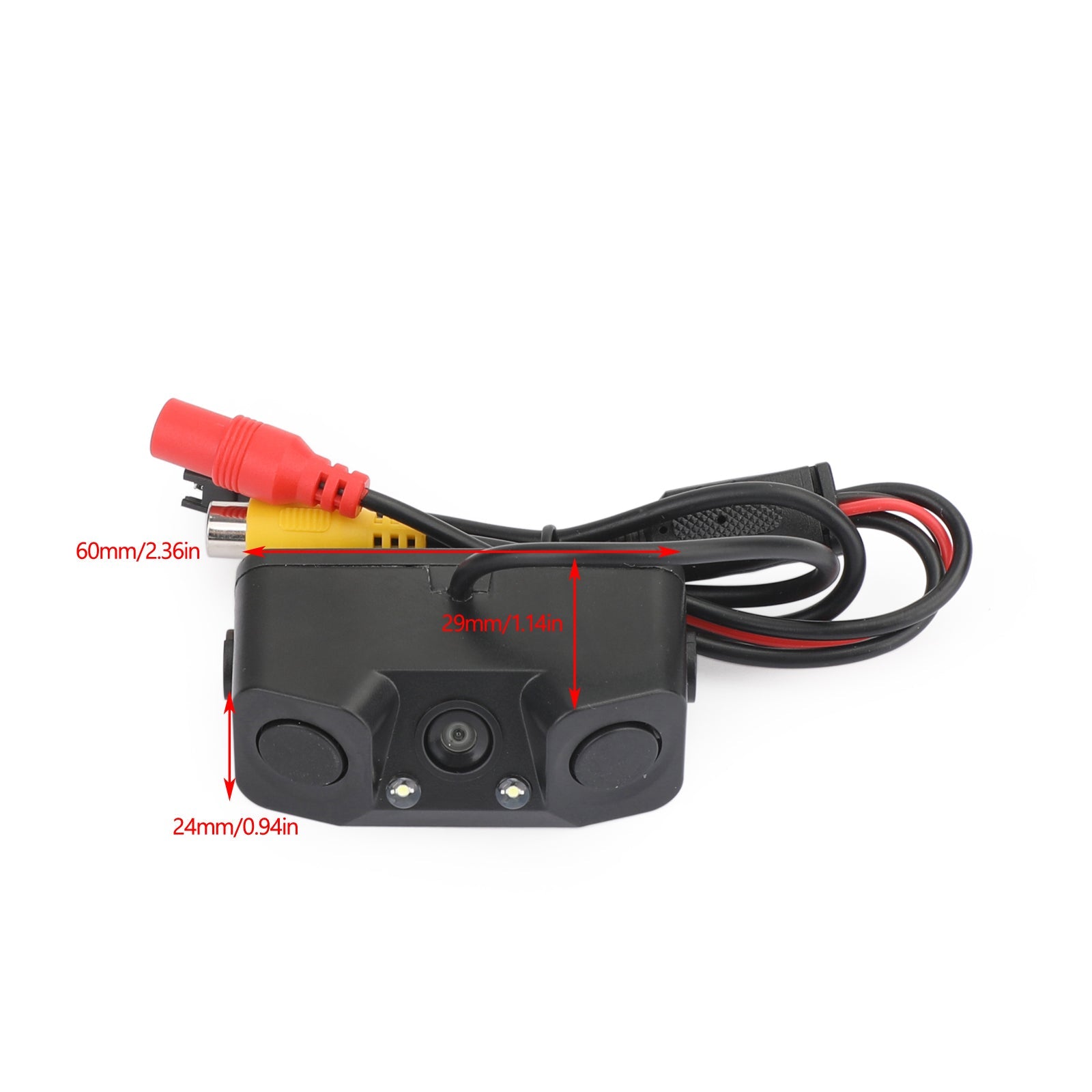 3in1 170° Car Reversing Rear View Camera Backup Radar Parking Sensor in one Cam