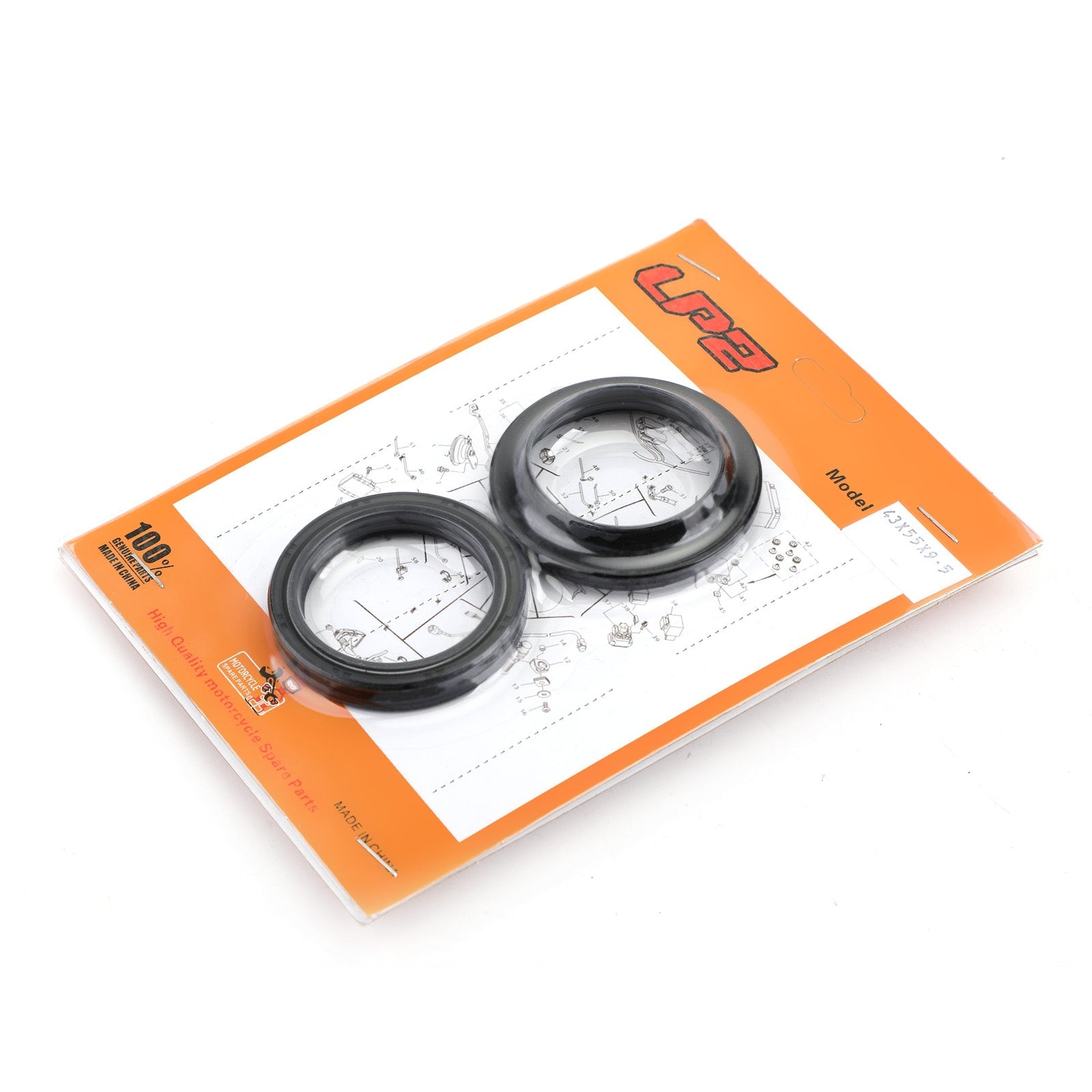 Fork Oil Dust Seal Kit for Kawasaki KX125 KX250 KX500 ZR1100 ZRX1100 ZRX1200 Generic