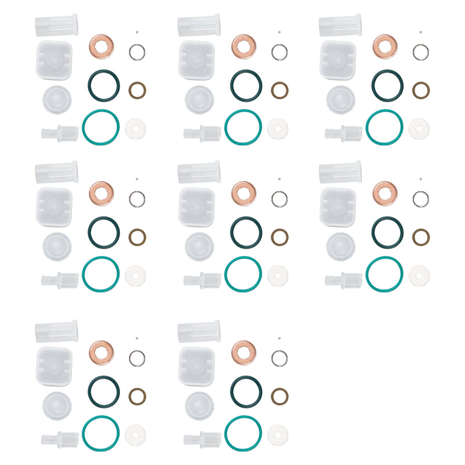 8 STK drivstoffinjektor reparasjonssett Passer Chevy Fit GMC Duramax 6.6L 2004-2005 Diesel