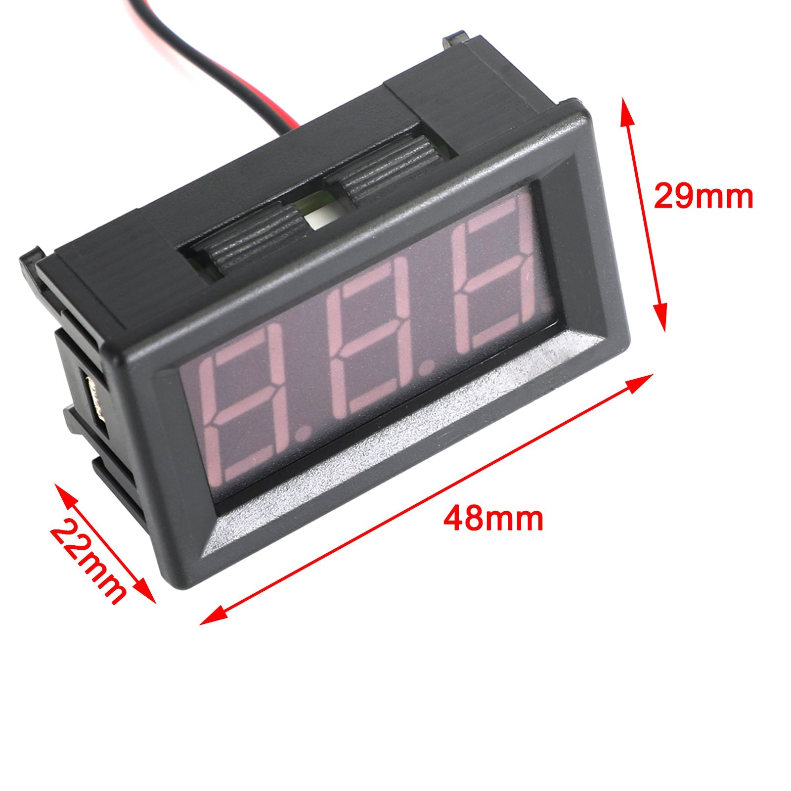 5 stk Dc5-120V 0,56" 2-leder LED digitalt skjermpanel Voltmeter Volt Tester