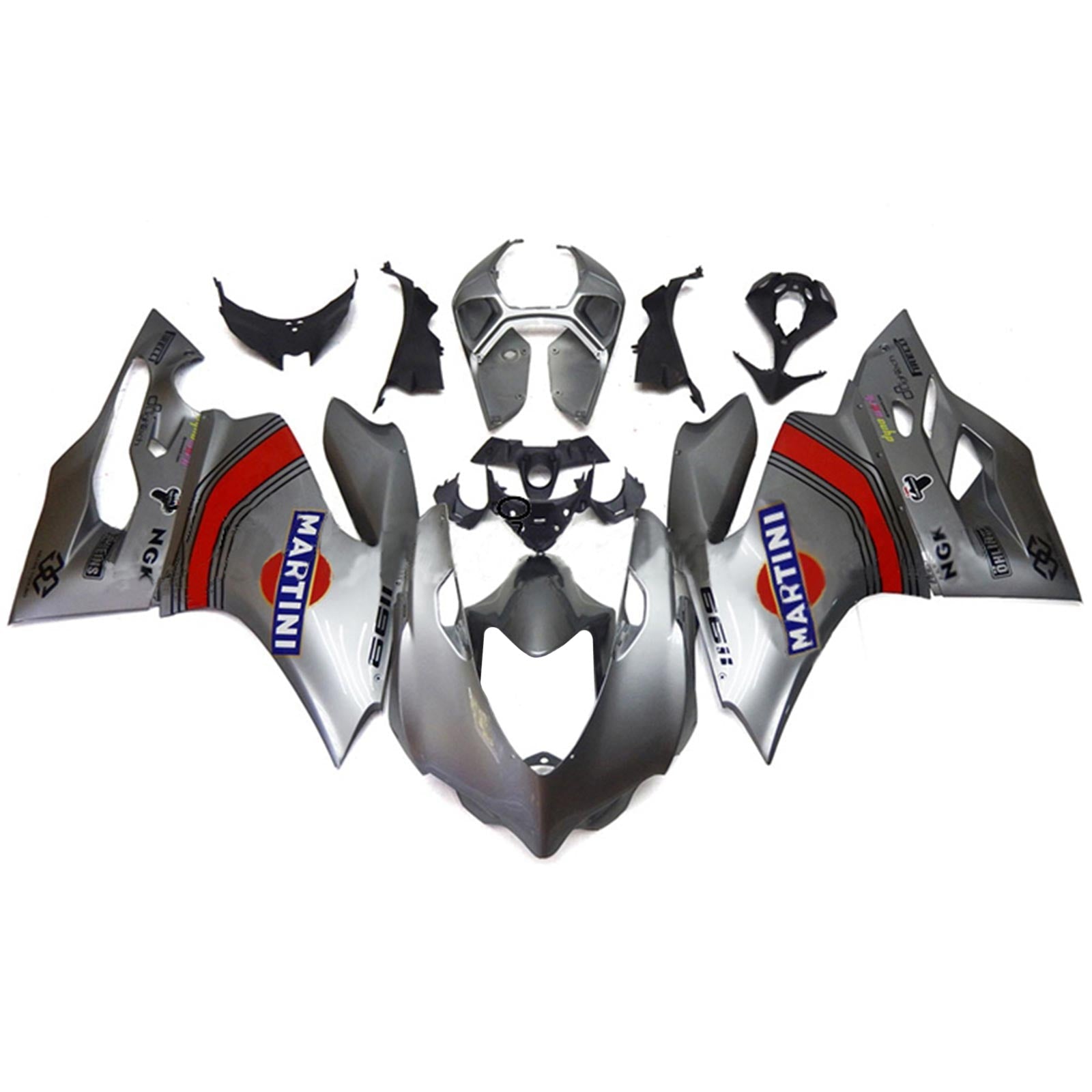 2012-2015 Ducati 1199 899 Injection Fairing Kit Karosseri Plast ABS#118