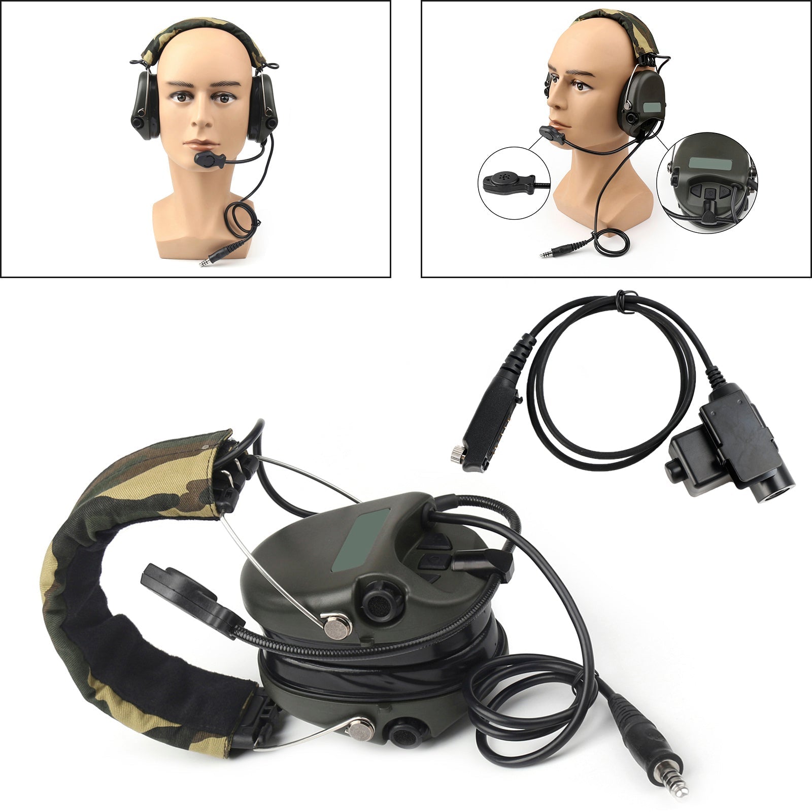 Casque CS de réduction de bruit de prise de son H60 pour Sepura STP8000 STP8030 STP8035