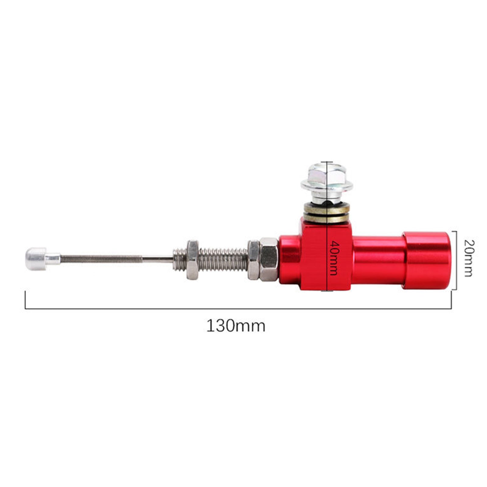 Cylindre de pompe de frein de câble d'embrayage hydraulique modifié pour moto universelle rouge