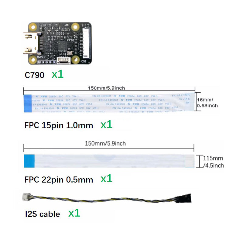 HDMI naar CSI-2 C790 Module HDMI IN naar CSI C0779 Uitbreidingskaart Pikvm