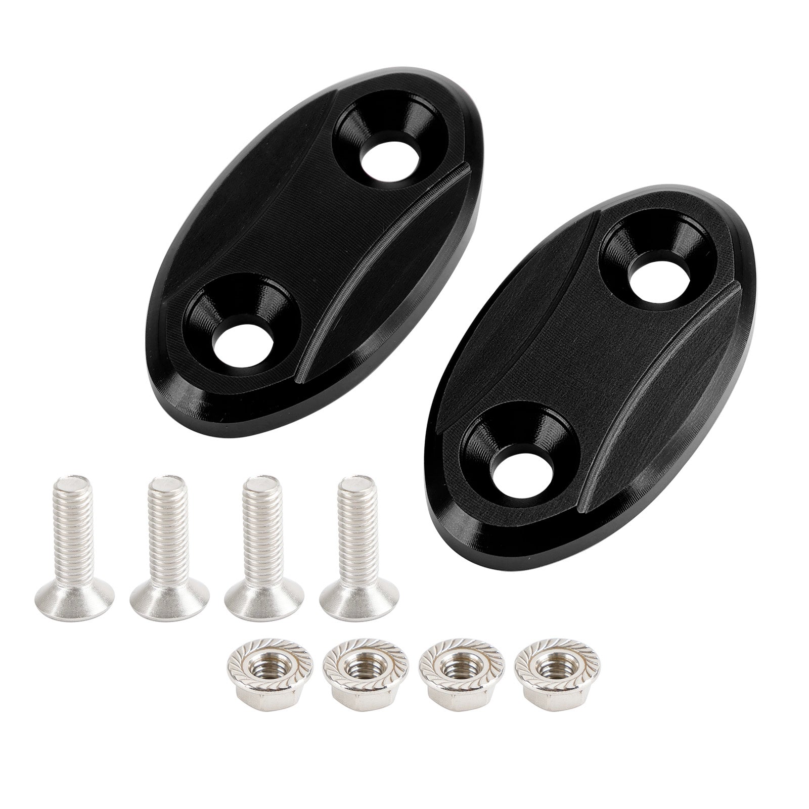 Plaques d'obturation de suppression de miroir en ALU pour Kawasaki ZX-6R ZX6R 2003-2004