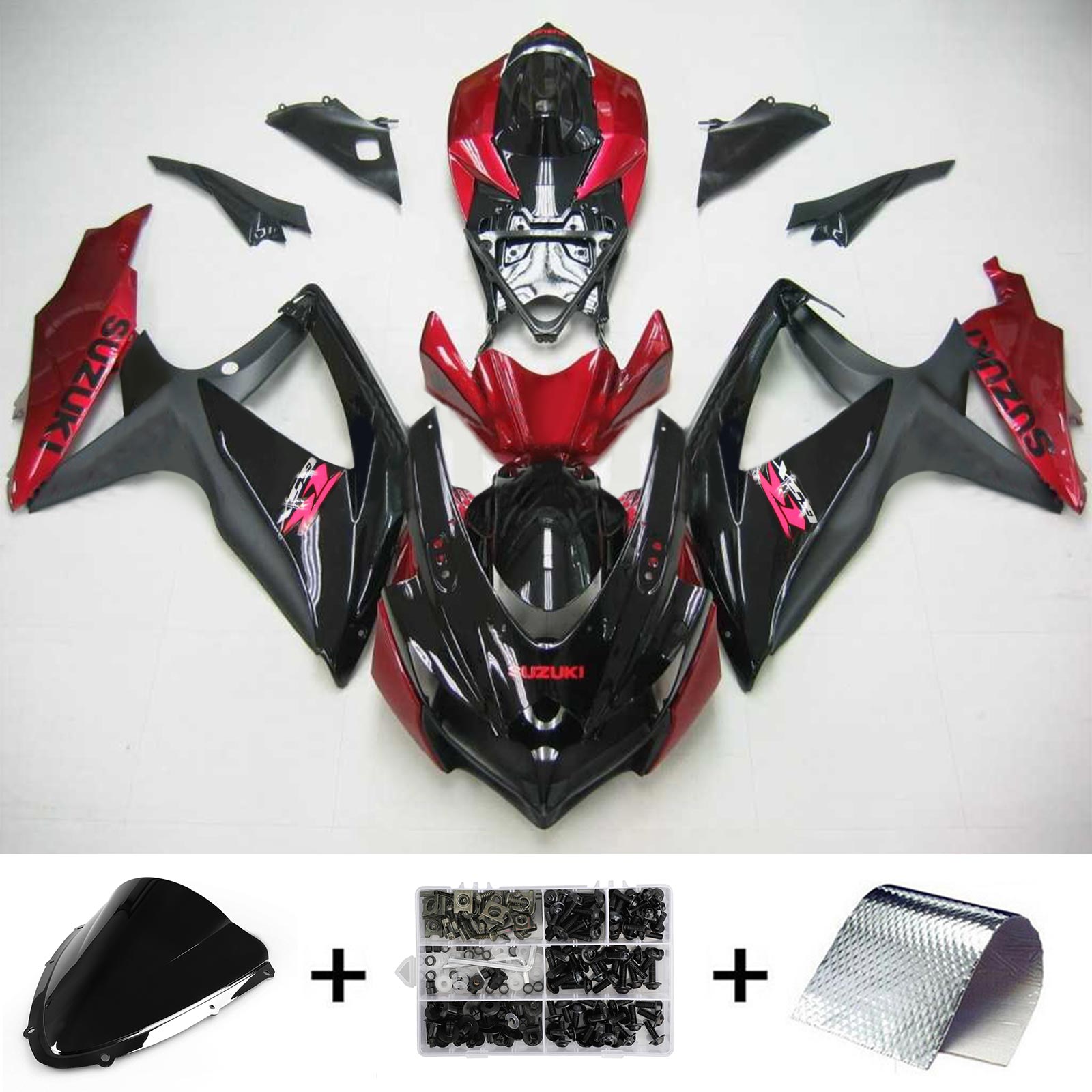 2008-2010 Suzuki GSXR 600/750 K8 Injection Fairing Kit Bodywork Plastic ABS