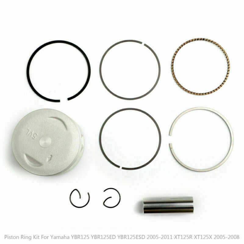 Kit de segments de piston pour Yamaha YBR125 YBR125ED 2009-2010 5VL-E1631-00 5VL-E1631-10 générique