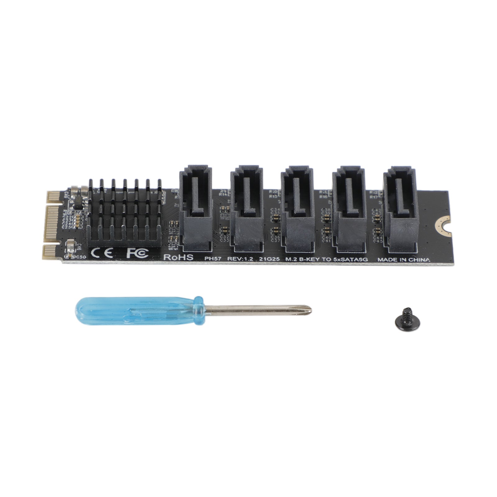 Adaptateur M.2 vers SATA 3.0 JMB585, carte d'extension de disque dur à 5 ports pour PH56