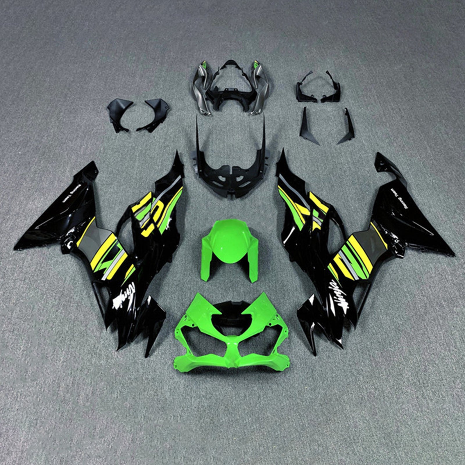 2019-2022 Kawasaki ZX6R Amotopart Injection Fairing Kit Bodywork Plastic ABS #109