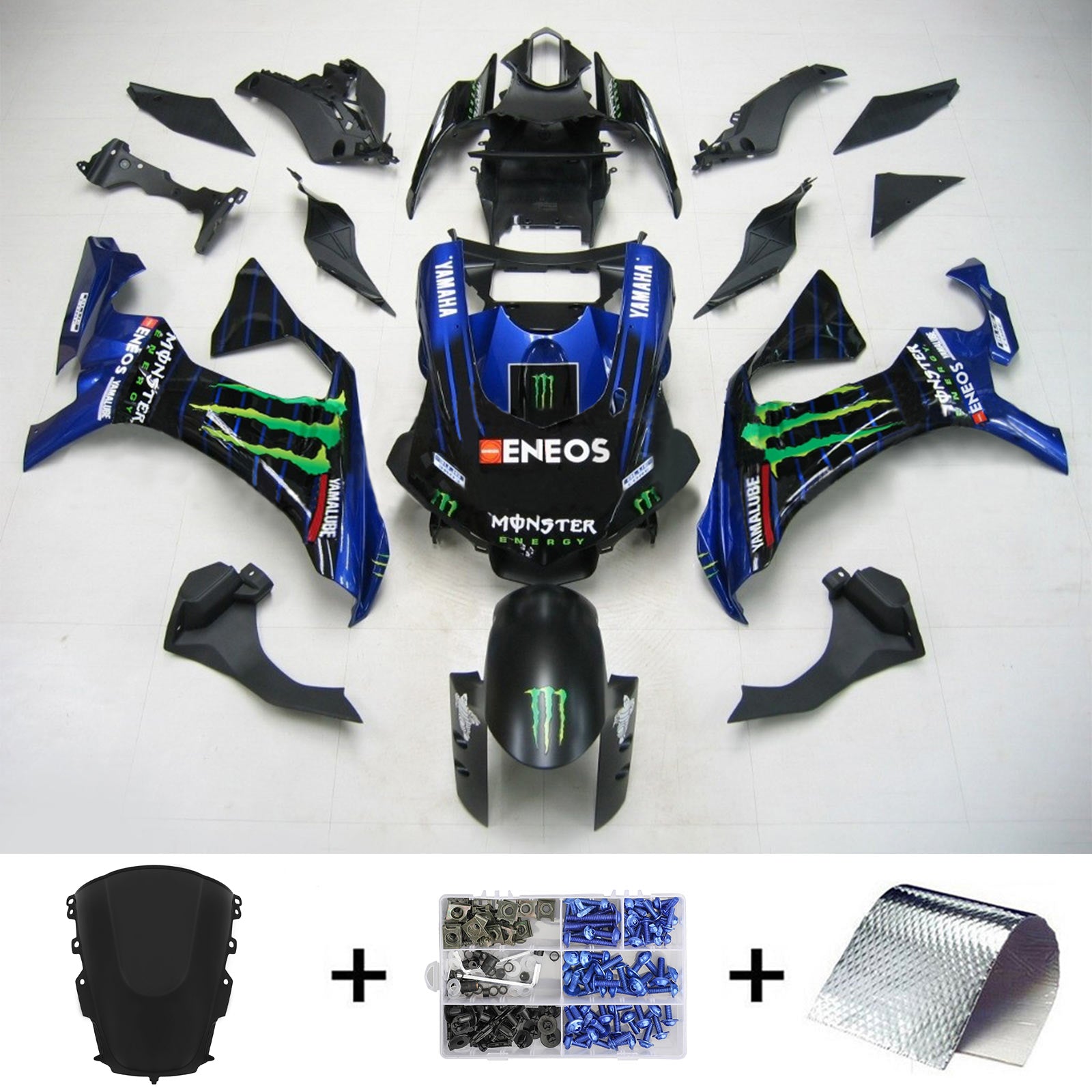 2020-2024 Yamaha YZF R1 Amotopart Injection Fairing Kit Bodywork Plastic ABS #101