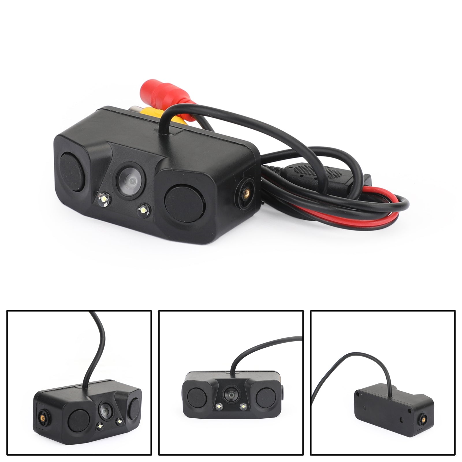 3in1 170° Car Reversing Rear View Camera Backup Radar Parking Sensor in one Cam