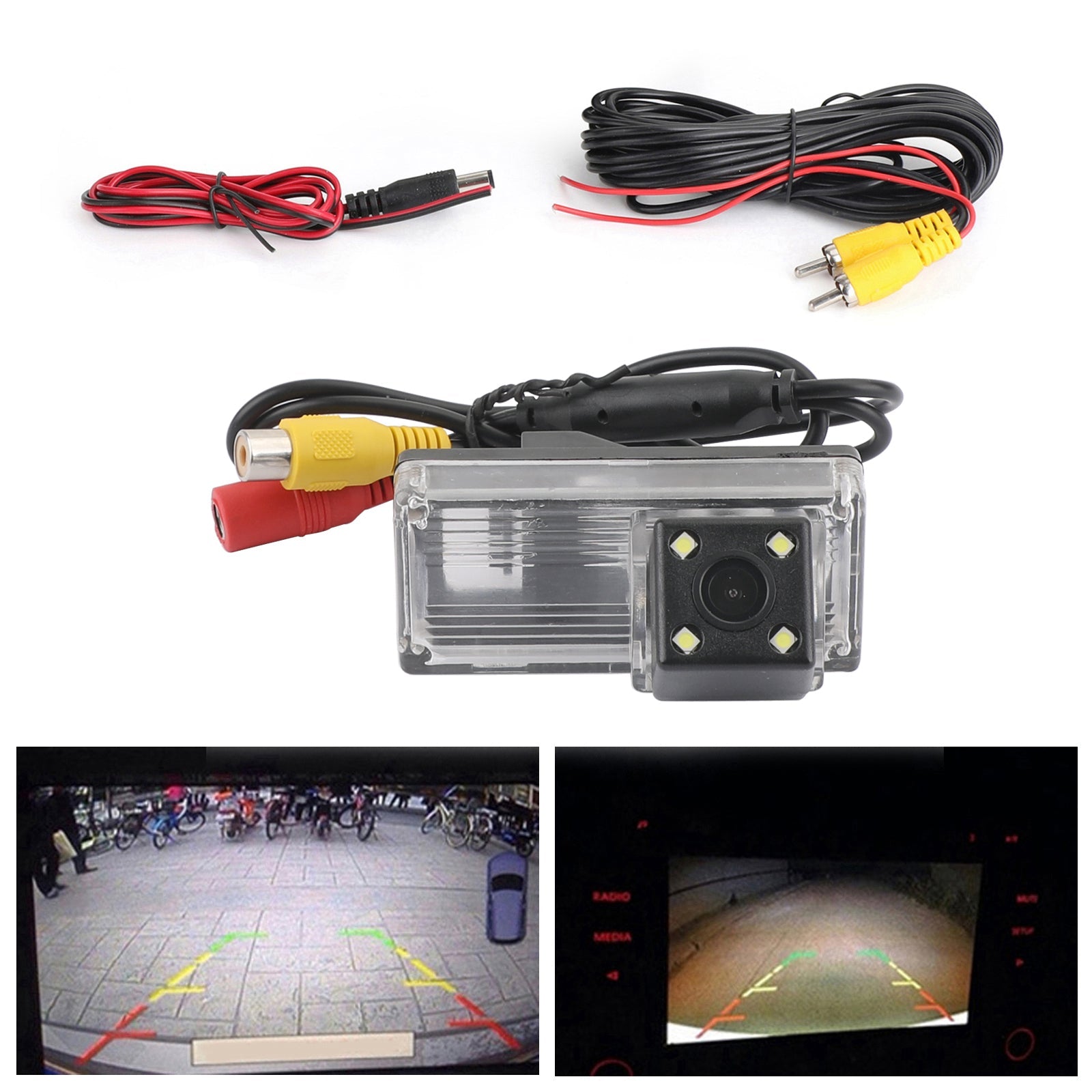 Car Reverse Backup Camera Fit For Toyota Land Cruiser 70/100/200 Waterproof Generic