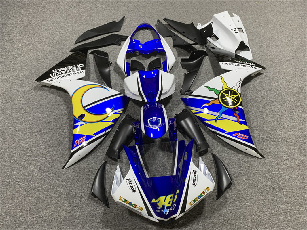 2012-2014 Yamaha YZF 1000 R1 Injection Fairing Kit Karosseri Plast ABS #146