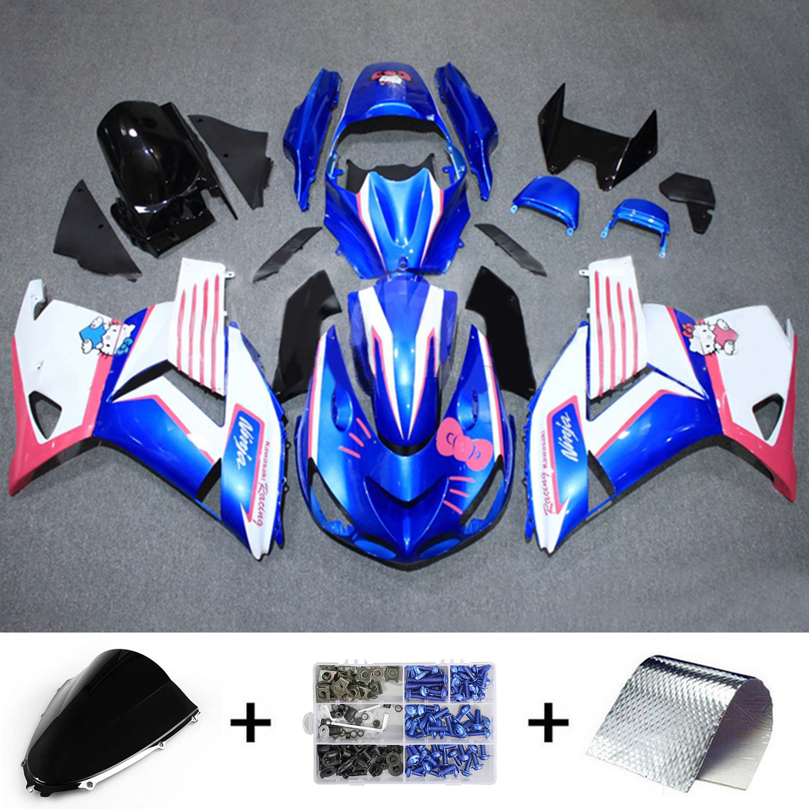 2006-2011 Kawasaki ZX14R Kit de carenado Carrocería Plástico ABS