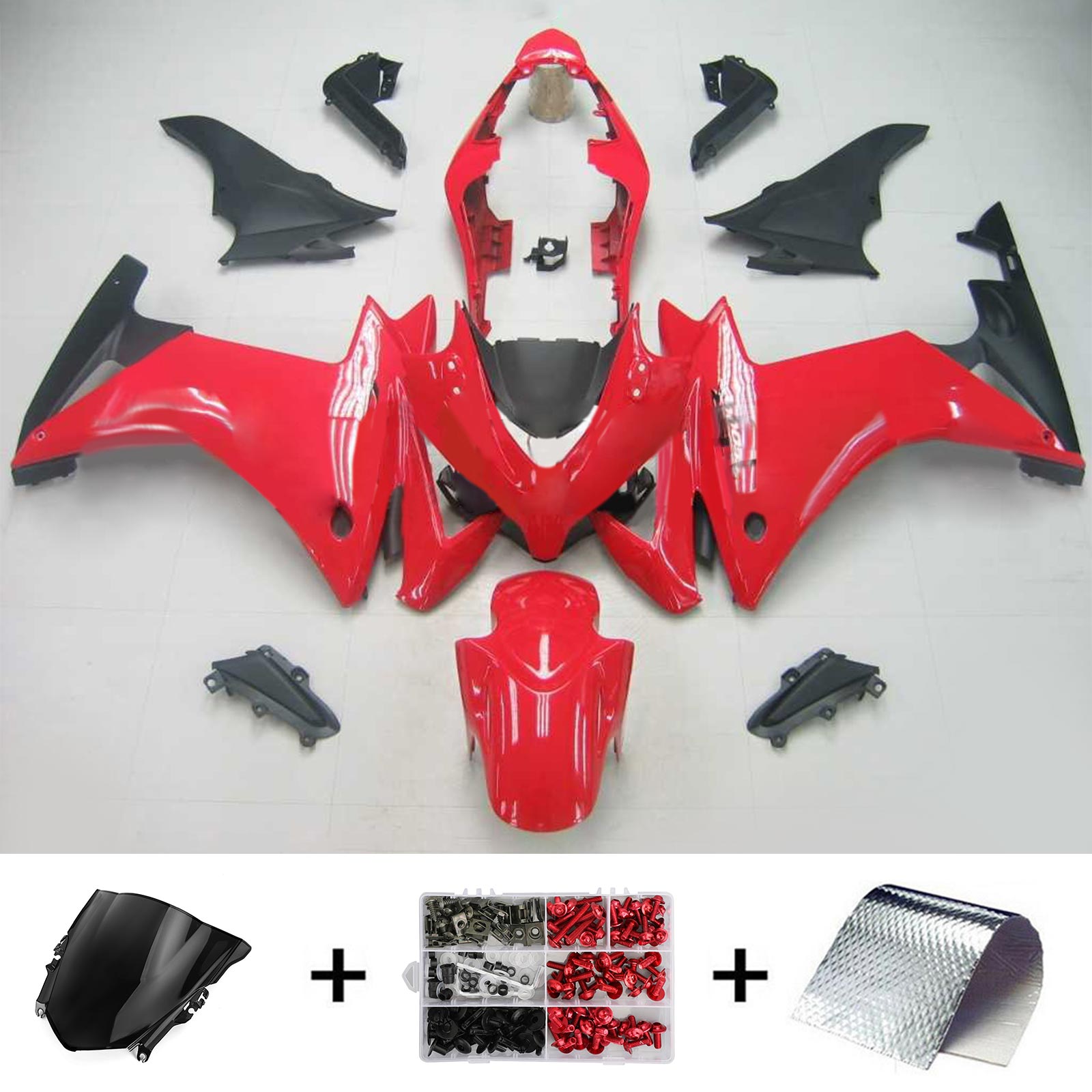 2013-2015 Honda CBR500R Kit de carénage d'injection Amotopart Carrosserie Plastique ABS #103