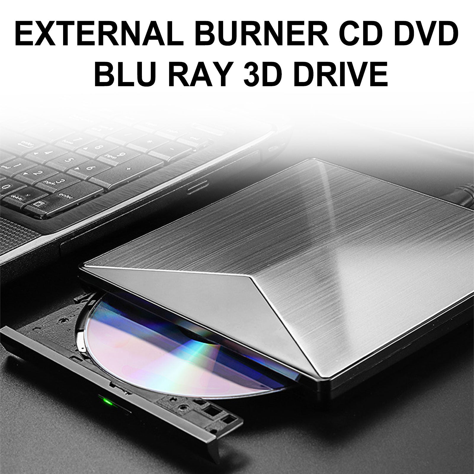 Genuine Bluray Burner External USB 3.0 Player BD DVD CD Recorder Cable Drive