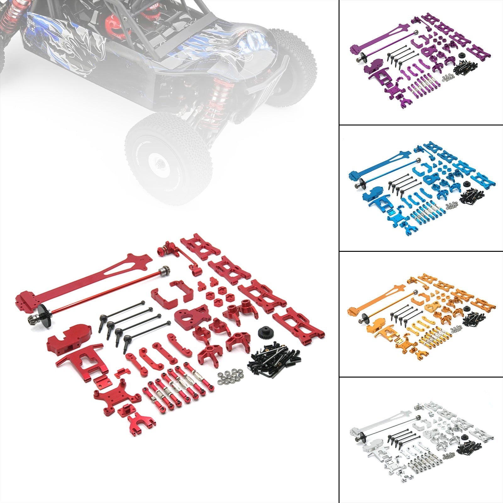 45Pcs Full Metal RC Truck Upgrade Patrs For Wltoys 1:12 124018 124019 RC Car