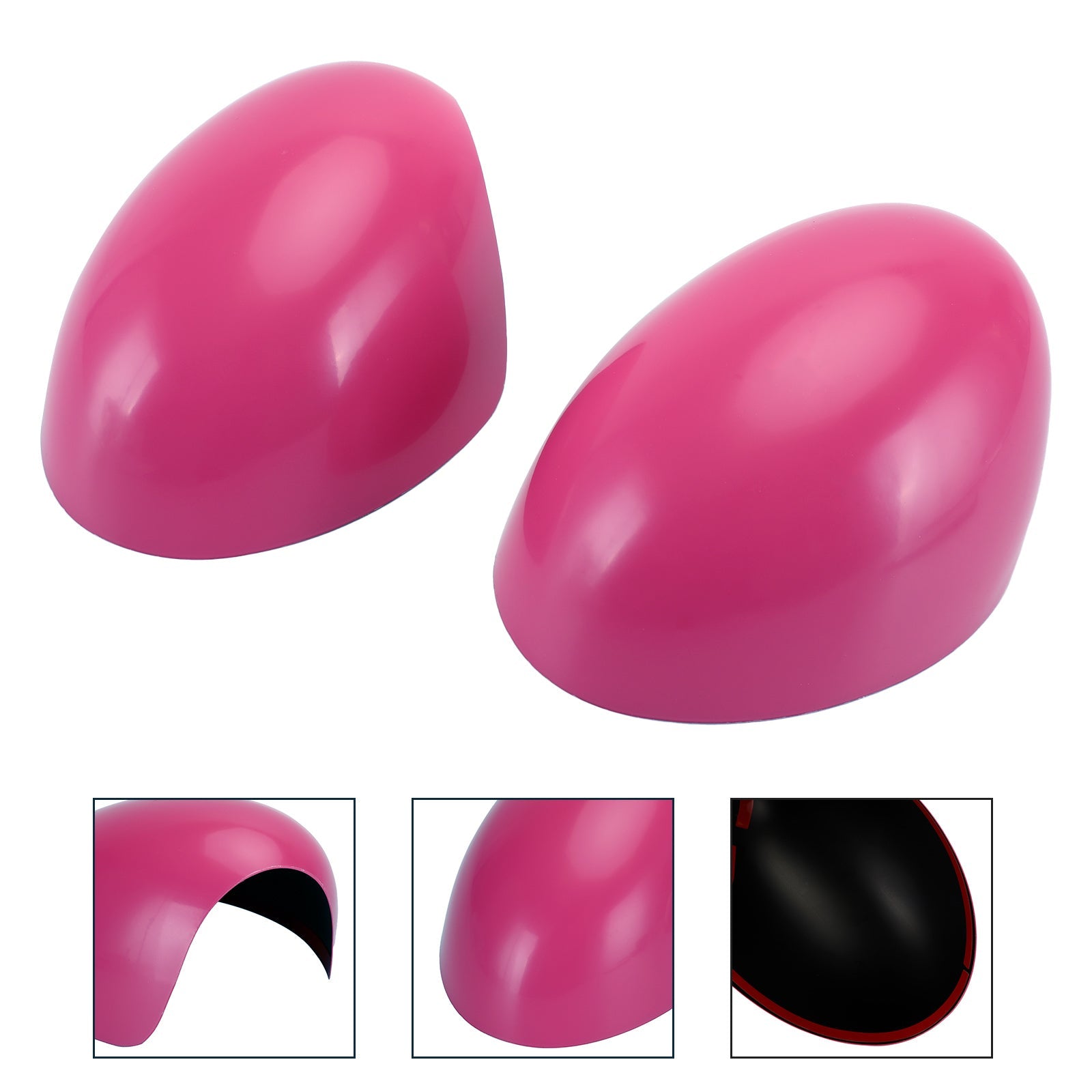 2 x Pink Mirror Covers for MINI Cooper R55 R56 R57 High Quality