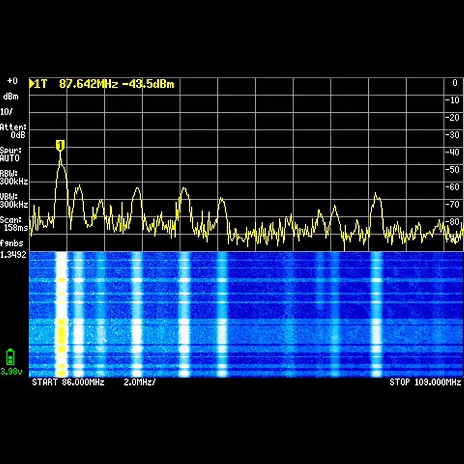 4 "LCD Touch voor TinySA ULTRA Handheld Tiny Spectrum Analyzer 100K-5,3GHz