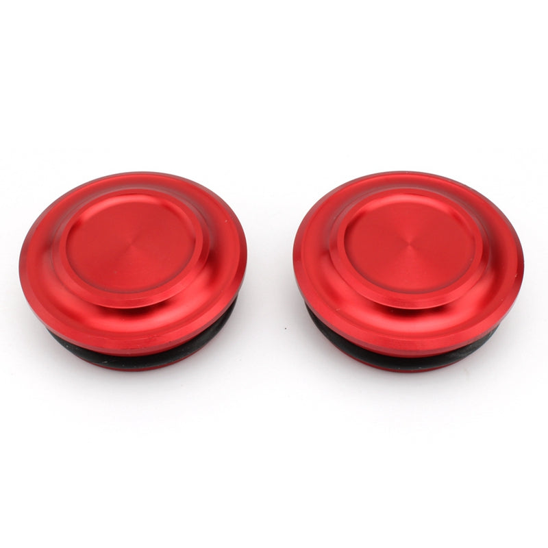 Billet Aluminium Frame Plug Caps Zwart Geschikt voor Honda Rebel CMX500 2020-2021