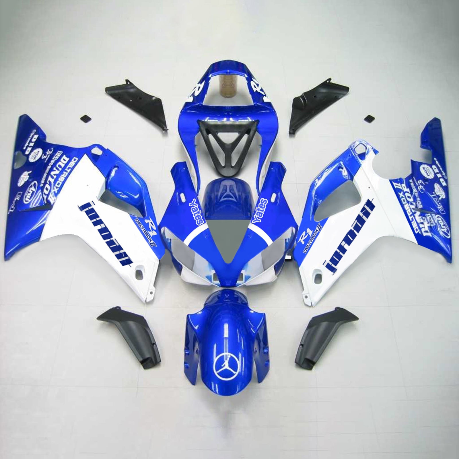 2000-2001 Yamaha YZF 1000 R1 Kit de carénage d'injection carrosserie plastique ABS #109