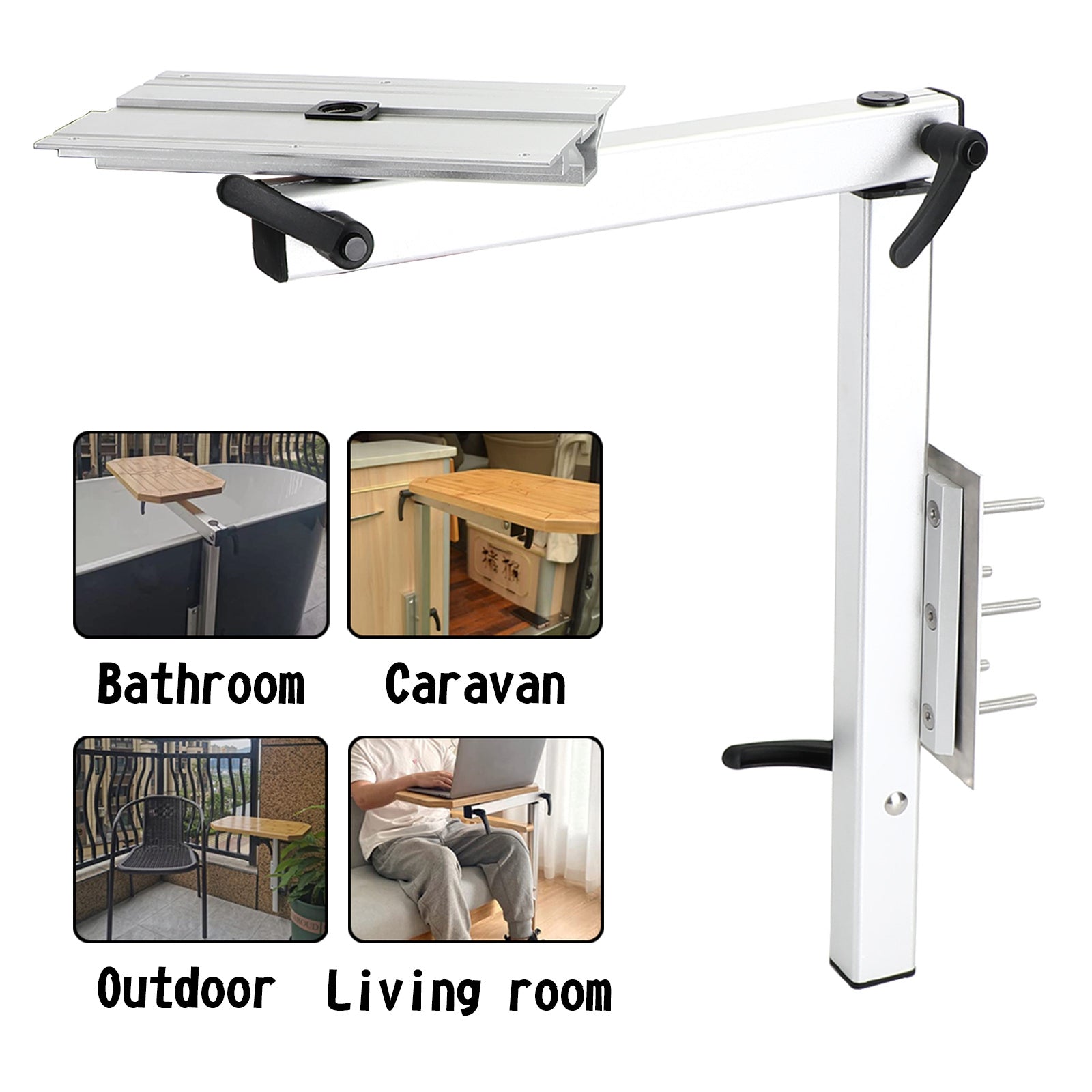 RV Table Leg Swivel 360-Degree Adjustable Swivel Table Leg for Marine, Campervans, and Motorhomes