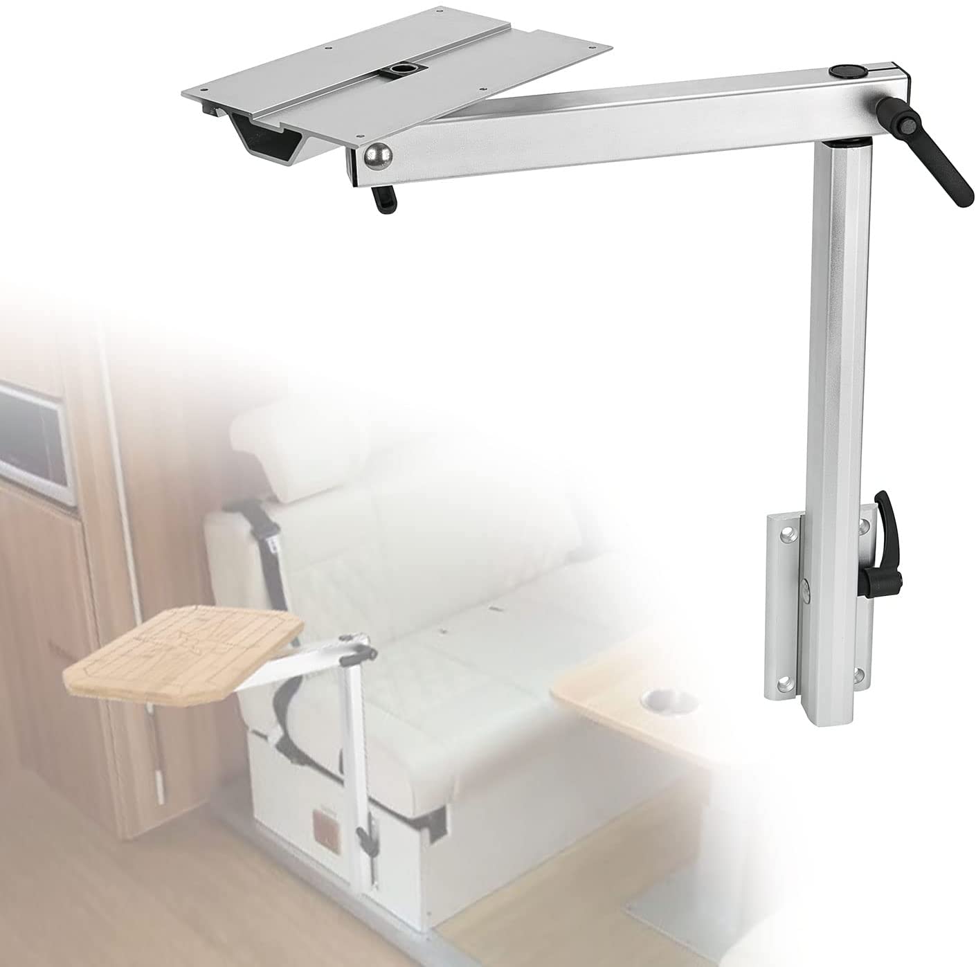 Enjoy the Versatility of a 360-Degree Adjustable Table Leg - Ideal for Marine Use and Motorhome Enthusiasts