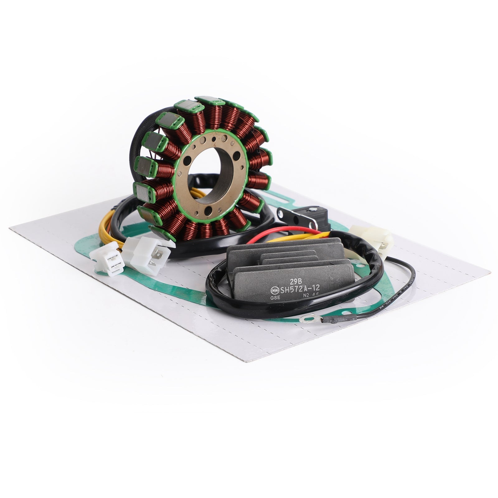 Magneto Stator + Spanningsgelijkrichter + Pakking Voor Suzuki GN250 GN250E 1982-1994