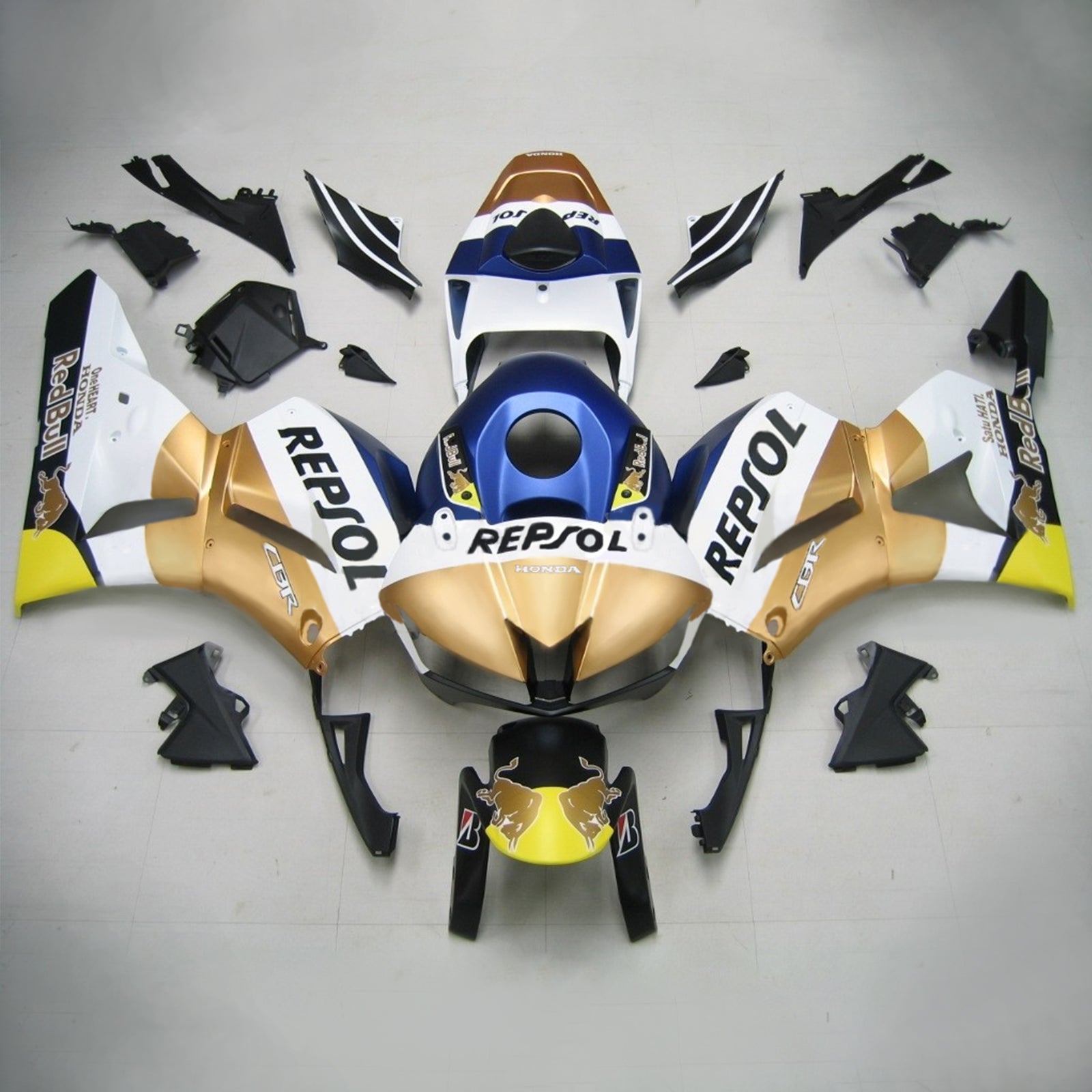 2013-2023 Honda CBR600RR F5 Injectiekuipset Carrosserie Kunststof ABS #101