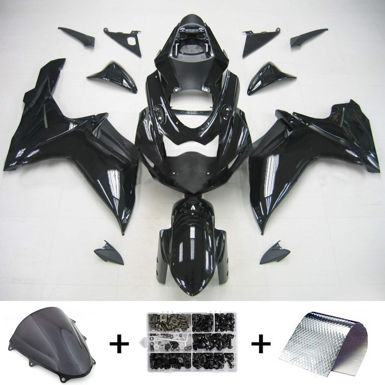 2011-2024 Suzuki GSXR 600/750 K11 Kit de carénage d'injection Amotopart carrosserie plastique ABS #101