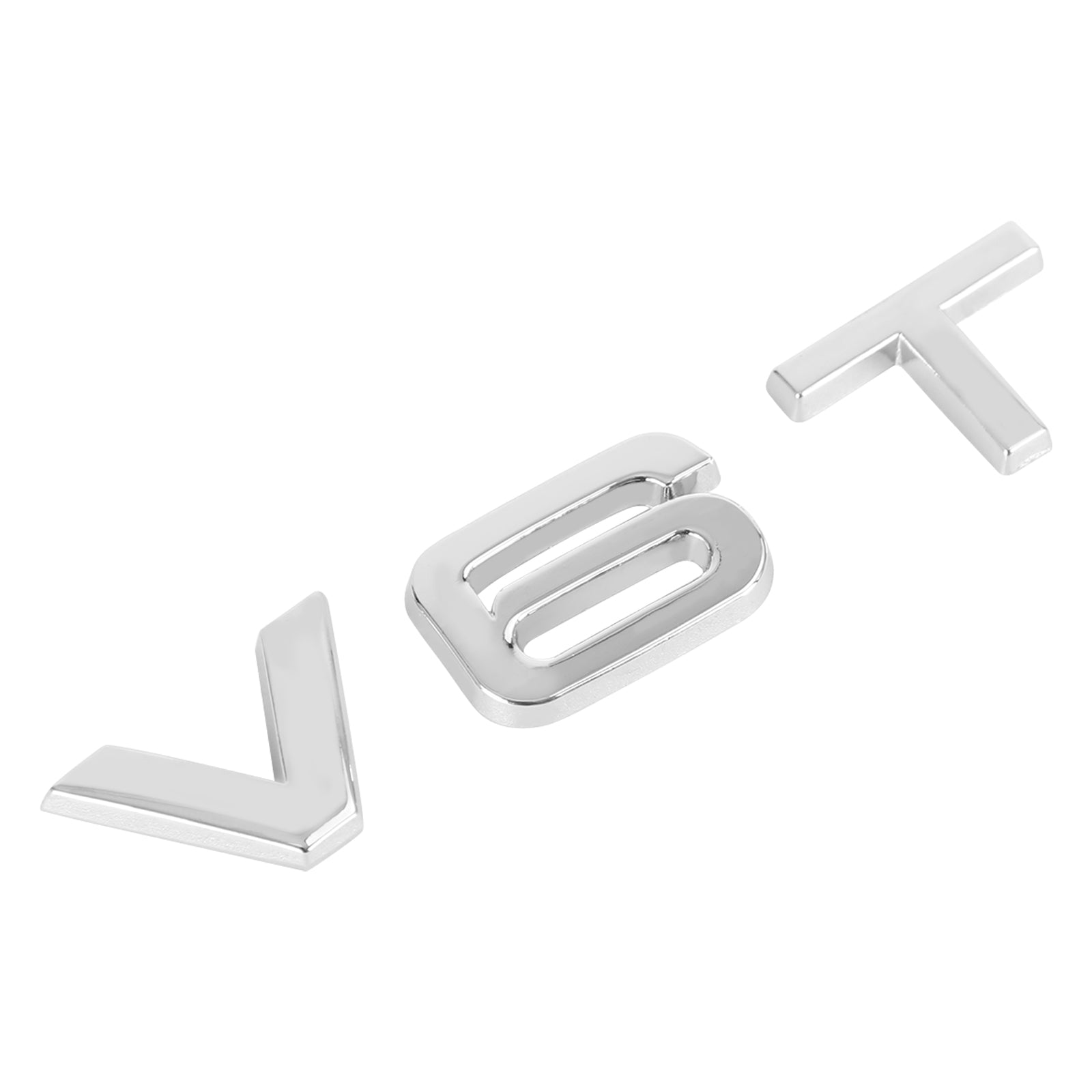 V6T Embleem Badge Fit Voor AUDI A1 A3 A4 A5 A6 A7 Q3 Q5 Q7 S6 S7 S8 S4 SQ5 Chrome