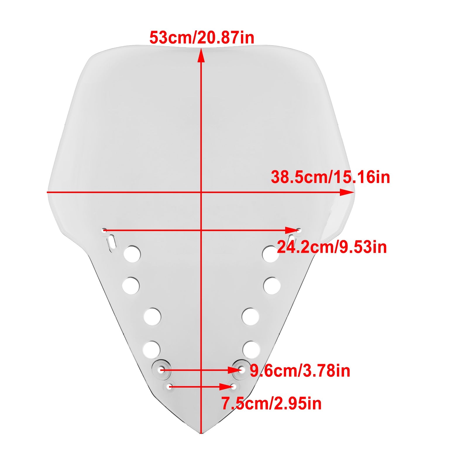 Pare-brise de moto d'ABS de YAMAHA X-MAX 300 2023