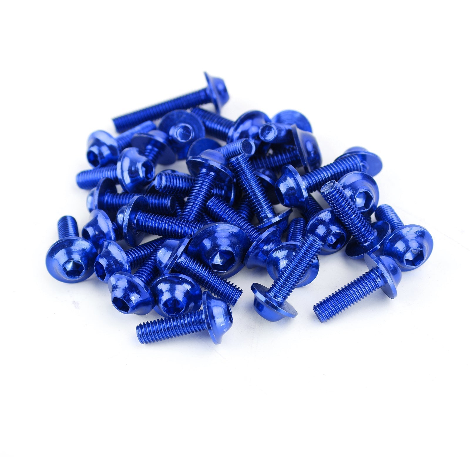 158pcs Motorcycle Sportbike Windscreen Fairing Bolt Kit Fastener Clip Screw Blue