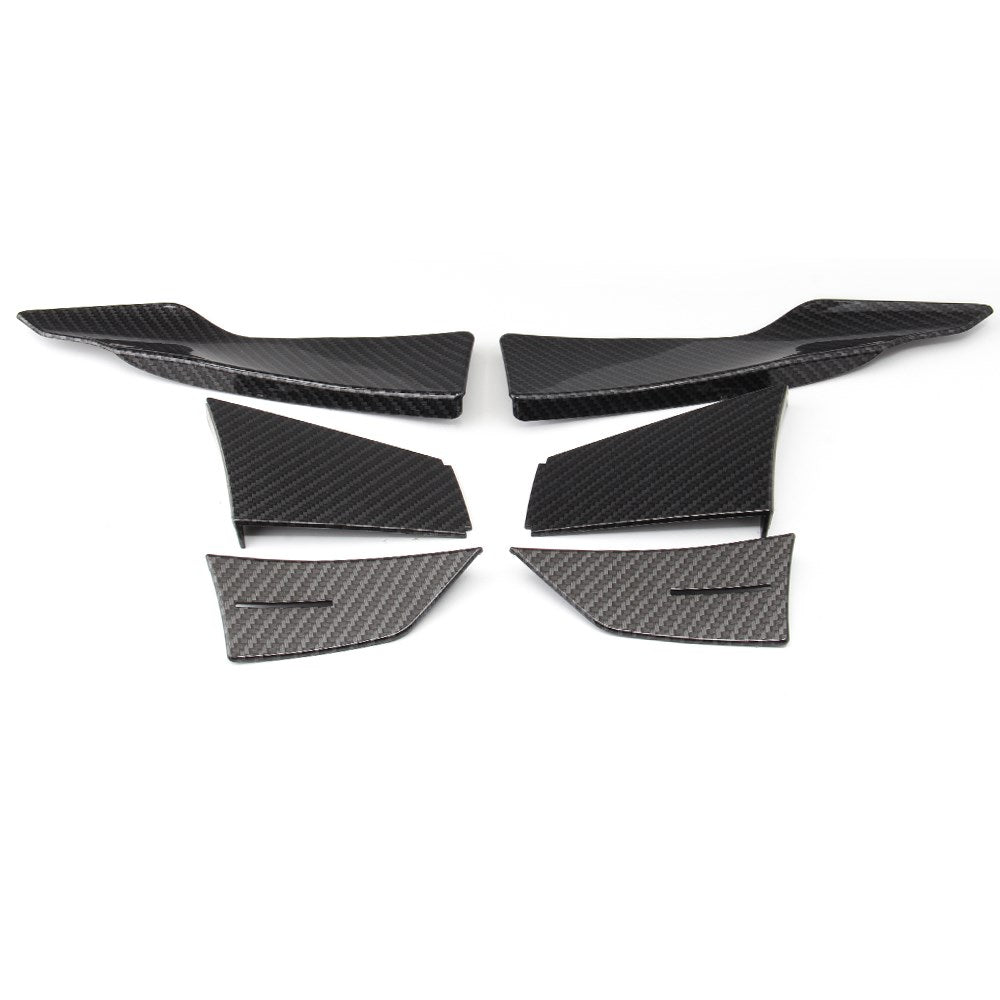 Carbon Fiber Front Lip Splitter Fins Body Spoiler Fit BMW 3-Series F80 M3 15-19 Generic