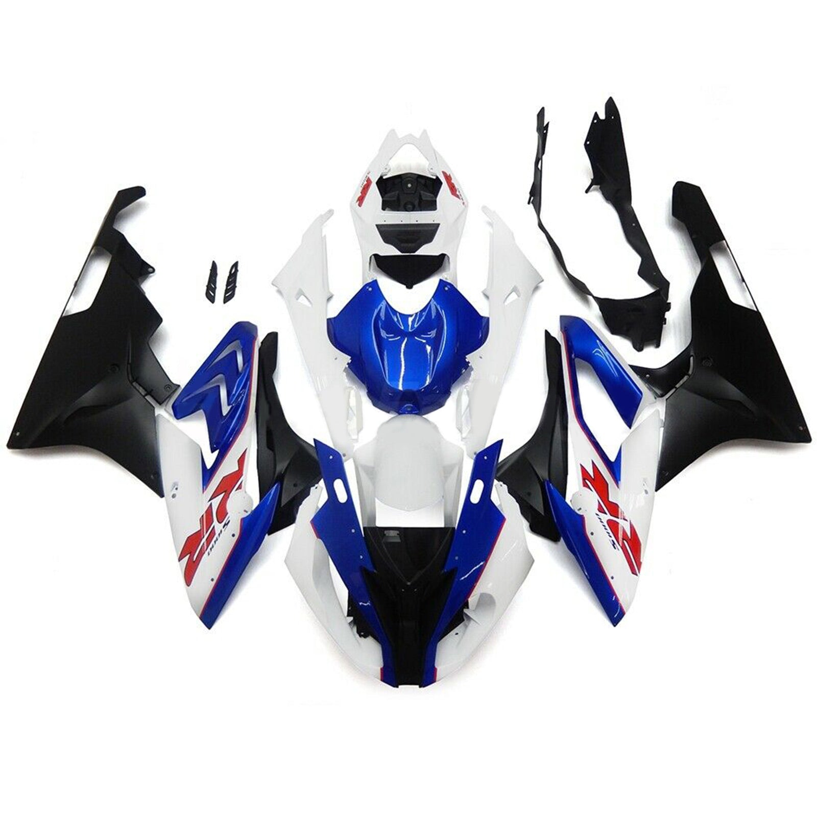 2015-2016 BMW S1000RR Amotopart Injection Fairing Kit Bodywork Plastic ABS Blue White For