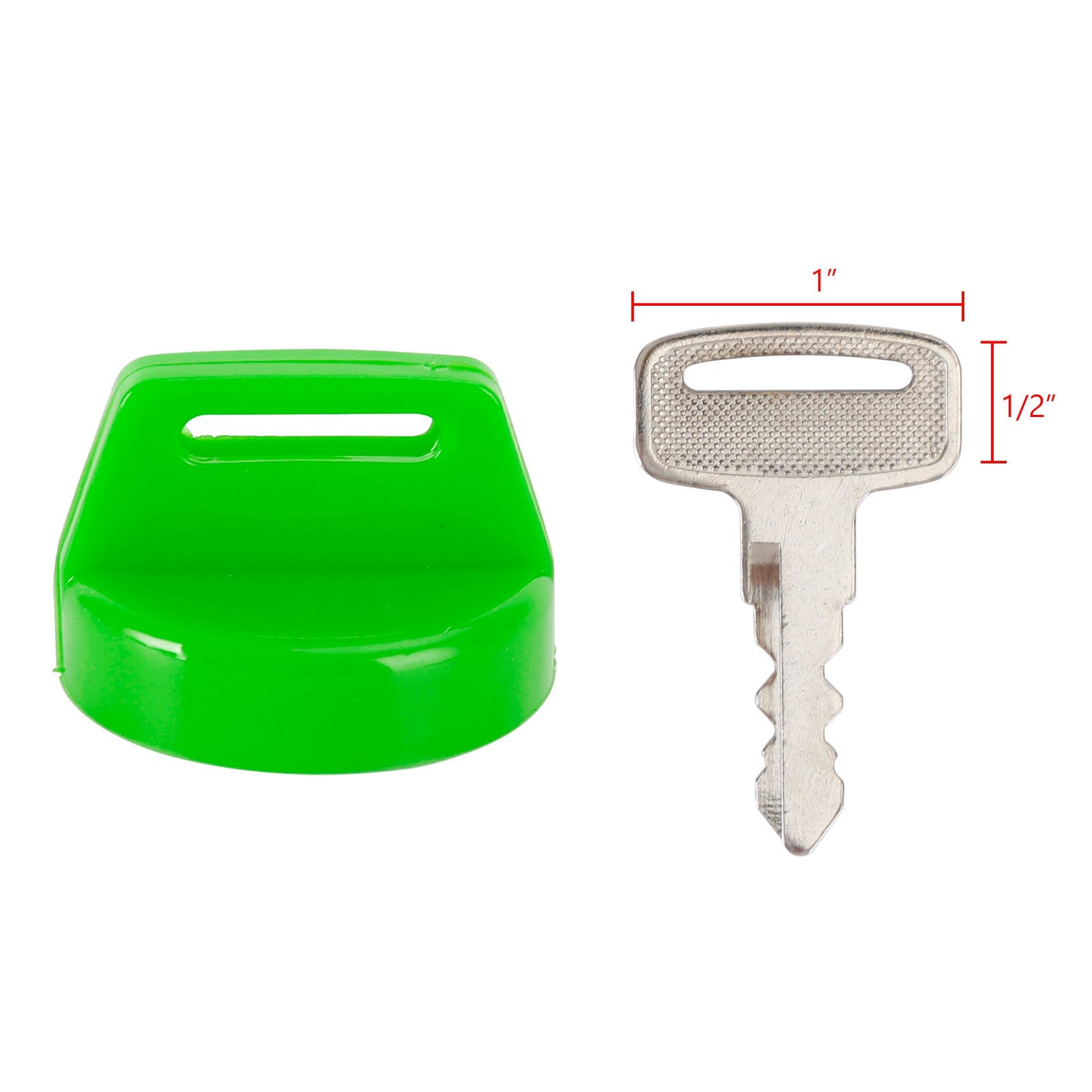 Polaris RZR XP 570 800 900 1000 5433534 2PCS Green Ignition Key Cover w/Nut