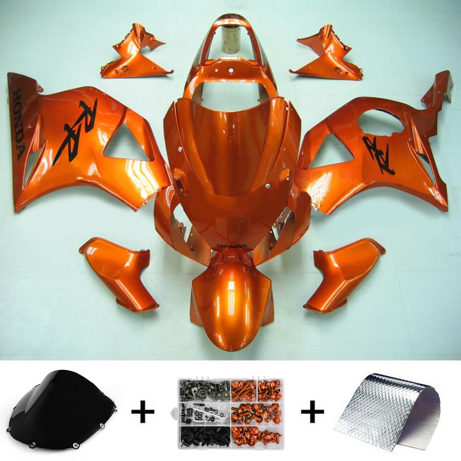 2002-2003 Honda CBR954 Amotopart Injection Fairing Kit Bodywork Plastic ABS #109